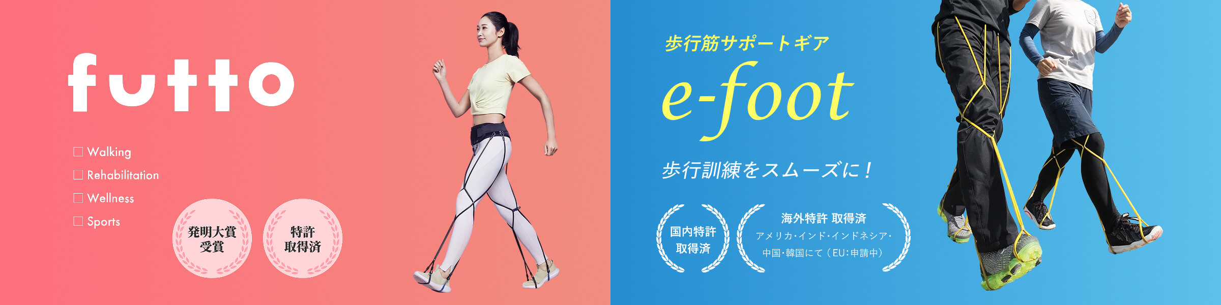 歩行筋サポートギア futto・e-foot