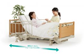 介護ベッド:FBNヒューマンケアベッド　85cm幅標準サイズ スーパーショート 背・脚上げ連動、上下昇降機能 FBN-R20SS