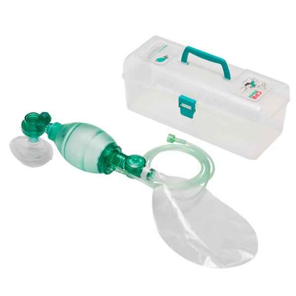 手動式人工呼吸器 レスキューD-26ケース付セット(小児向け) | 新鋭工業