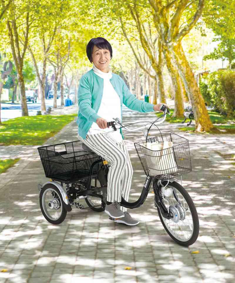 高齢者でも乗れる!電動アシスト三輪自転車　ASU-3WSRランドパルのサムネイル画像